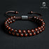 UNIQAL Perlenarmband rotes Tigerauge – Edelstein Schmuck mit 6mm Perlen uniqal